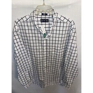 Hawker Rye Men’s Dress Shirt Size XL White Striped Western Rodeo Cowboy NWT